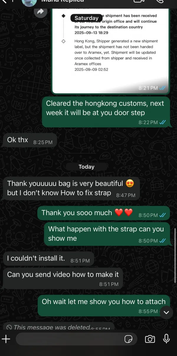 WhatsApp customer service