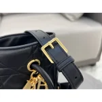 Black Cannage Bucket Bag
