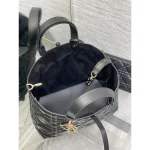Black Cannage Large Tote