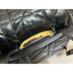 Black Cannage Quilted Backpack