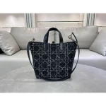 Black Cannage Shopping Tote