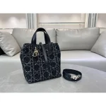 Black Cannage Shopping Tote