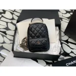 Black Caviar Quilted Backpack