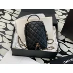 Black Caviar Quilted Backpack