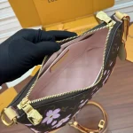 Black Cherry-Blossom Long Shoulder Bag