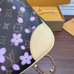 Black Cherry-Blossom Long Shoulder Bag