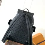 Black Embossed Men’s Backpack