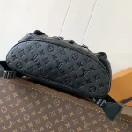 Black Embossed Men’s Backpack