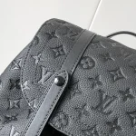 Black Embossed Men’s Backpack