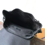 Black Embossed Men’s Backpack