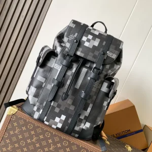 Black-Grey Pixel Camo Backpack