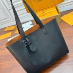Black Leather Large Tote