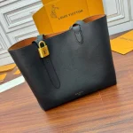 Black Leather Large Tote