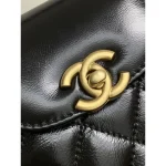 Black Mini Top-Handle Chain Bag