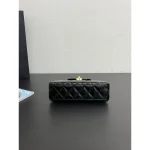 Black Mini Top-Handle Chain Bag