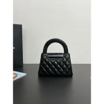 Black Mini Top-Handle Chain Bag