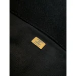 Black Quilted Chain Hobo Bag