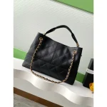 Black Quilted Chain Shoulder Bag