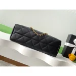 Black Quilted Chain Shoulder Bag