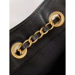 Black Quilted Chain Shoulder Bag