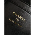 Black Quilted Vanity Case Bag