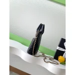 Black Quilted Vanity Case Bag