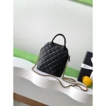Black Quilted Vanity Case Bag