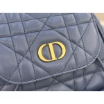 Blue Cannage Quilted Backpack