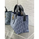 Blue Oblique Monogram Tote with Pouch