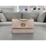 Blush Cannage Caro Flap Bag