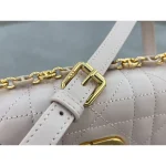Blush Cannage Caro Flap Bag
