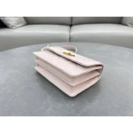 Blush Cannage Caro Flap Bag