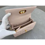 Blush Cannage Caro Flap Bag