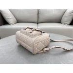 Blush Cannage Quilted Backpack