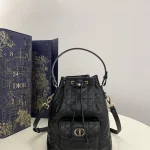 Cannage-Bucket-Bag-Black