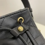 Cannage-Bucket-Bag-Black