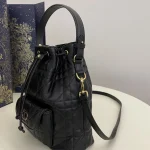 Cannage-Bucket-Bag-Black