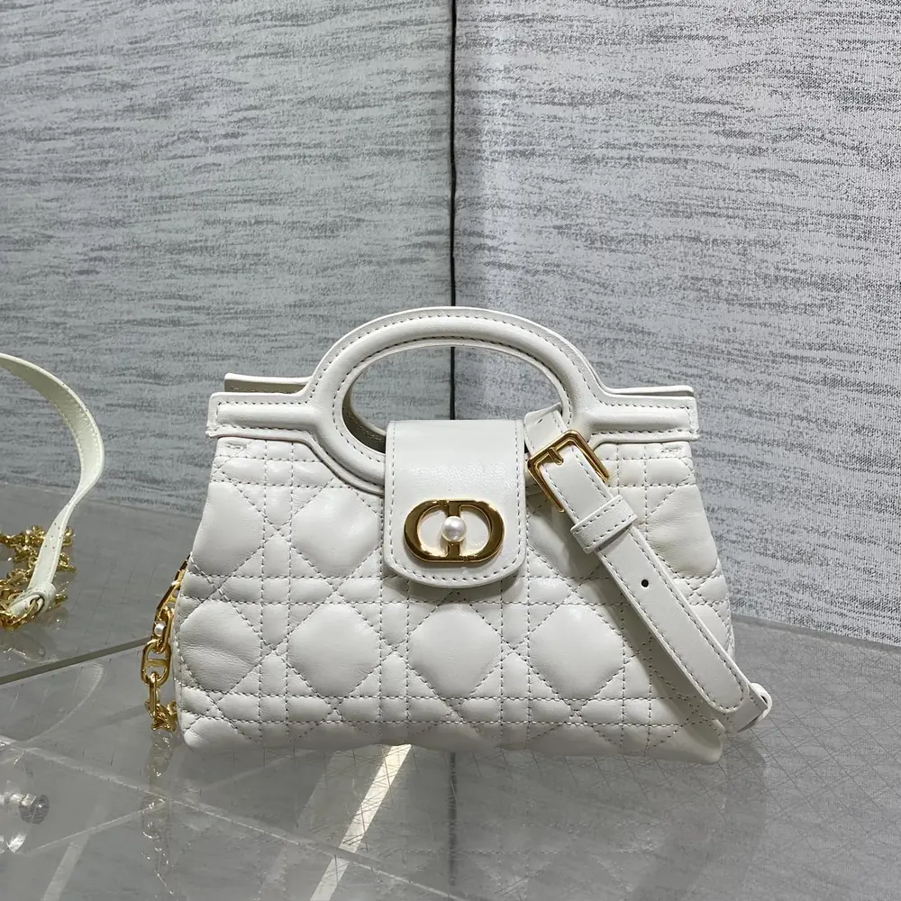 Cannage-Caro-Bag-White