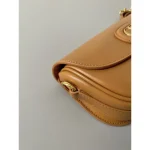 Caramel Half-Moon CD Flap Bag
