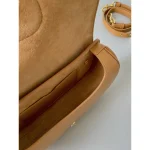 Caramel Half-Moon CD Flap Bag