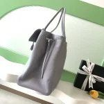 Caviar-Top-Handle-Bag-Grey
