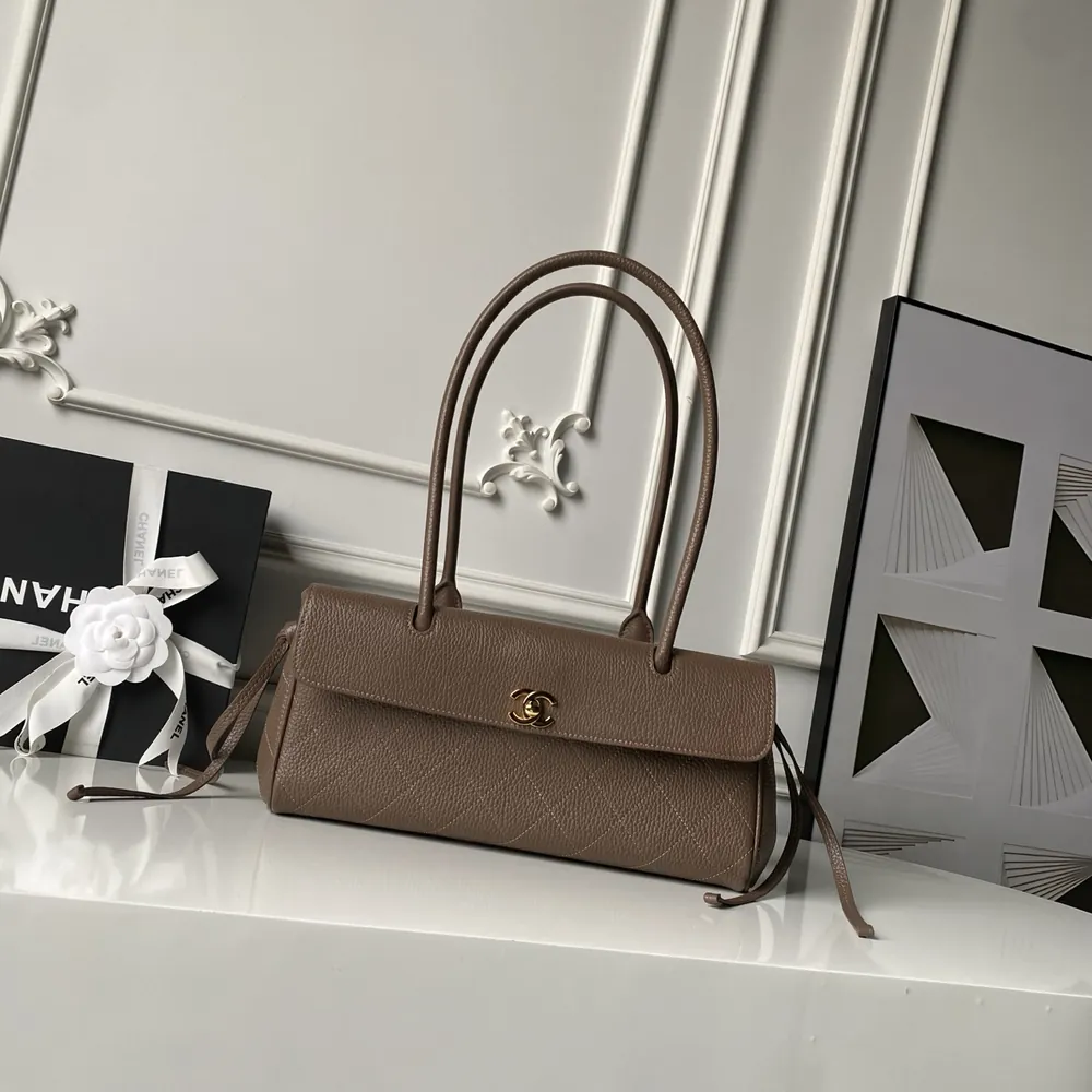 Caviar-Top-Handle-Bag-Taupe