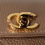 Caviar-Top-Handle-Bag-Taupe