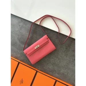 Coral Slim Wallet on Strap