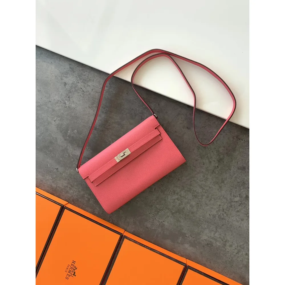 Coral Slim Wallet on Strap