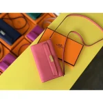 Coral Slim Wallet on Strap