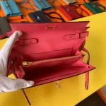 Coral Slim Wallet on Strap