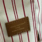 Cream Canvas & Brown-Leather Shoulder Bag
