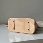 Cream Cherry-Print Shell Bag