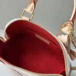 Cream Cherry-Print Shell Bag